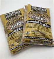 TWO NEW BAGS OF HICKORY CHIPS