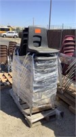 Pallet Of Black  Stacking Chairs