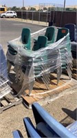 Pallet Of  Green  Stacking Chairs