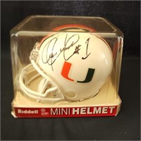 U of M Mini Helment Player Signed #1