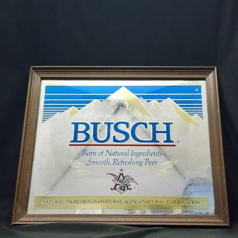 Vintage Anheuser Busch Bar Mirror