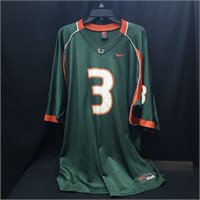 UM Hurricanes "#3" Jersey XXL