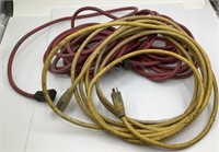 2 USED EXTENSION CORDS