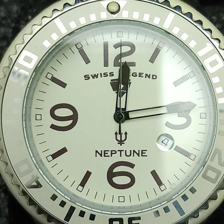 Swiss Legend Men`s Neptune Cream Dial 52MM