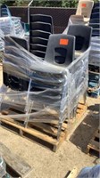 Pallet Of Stacking Chairs Black