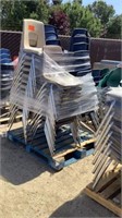 Pallet Of Stacking Chairs Misc. Colors