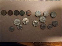Assorted Pennies, Nickels, & Dimes