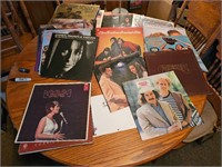 Large group of 56 vinyl records