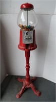 Vintage Cast Iron Base Gumball Machine