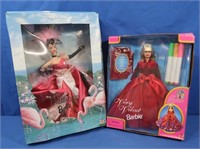 NIB 1998 Flamingo Barbie, NIB 1996 Angel Princess