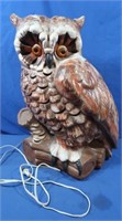 Vintage Ceramic Owl Light (works)