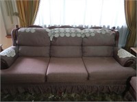 Vintage Riverside Love Seat w/Solid Wood Accents