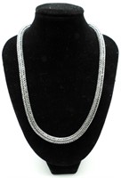 STERLING FOXTAIL CHAIN NECKLACE
