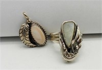 SOUTHWEST STERLING JEWELRY RING & PENDANT