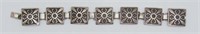 Vintage Sterling Panel Bracelet