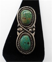 TURQUOISE & STERLING SOUTHWEST RING