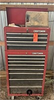 CRAFTSMAN TOOL BOX AND MISC. TOOLS