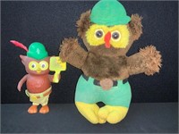 Woodsy Owl Stuffed Owl and Woodsy Plastic Owl