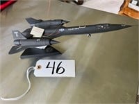 Franklin Mint SR-71 Blackbird, '92 Figurine