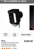 Ring Spotlight Cam Wired (Plug-in) Outdoor Rectang