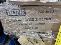 U-LINE CHROME WIRE SHELVING WITH 48x24 SHELVES (NE