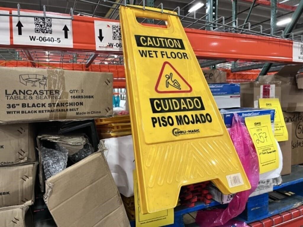 ''WET FLOOR'' SIGNS