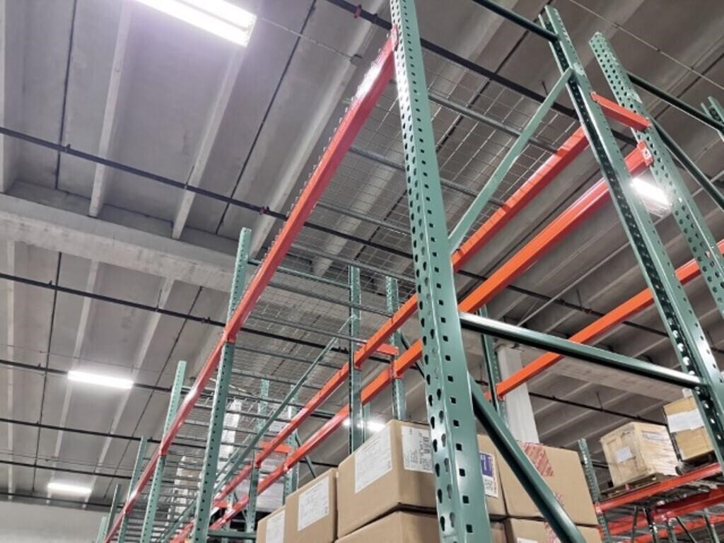 SECTIONS TEARDROP PALLET RACKING - 16- 16' UPRIGHT