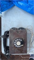 AN EARLY WOODEN,  NORTHERN ELECTRIC TELEPHONE,