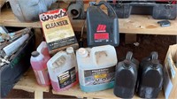 MISCELLANEOUS JUGS OF GEAR OIL, AND MISCELLANEOUS