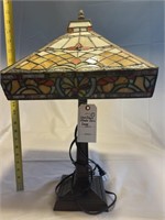 Stained Lead Glass Shade Decorative Lamp