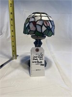 Stained Lead Glass Shade Decorative Lamp Candle