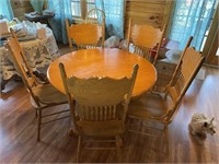 40" Kitchen Table with 5 Chairs