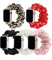 NEW-4Pack Elastic Band Scrunchie Bands Compatible