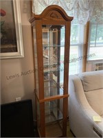 Wooden display cabinet approximate measurements