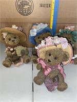 Resin decorative teddy bears