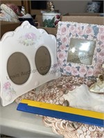 Decorative picture frames, doilies and more