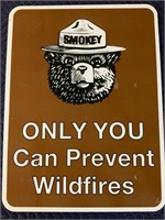 Smokey Metal Roadside Sign