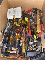 Box of screwdrivers and more