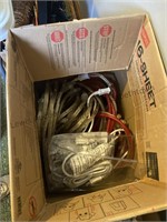 Large box, unknown quantity, and length rope, LED