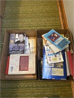 2 boxes of books and more see photos