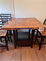 High Top Pub Table with (4) Chairs