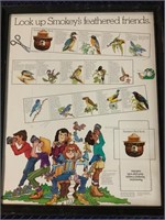 Smokey’s Feathered Friends Framed Poster