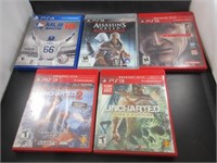 4 PS3 and 1 PS4 Video Game Lot