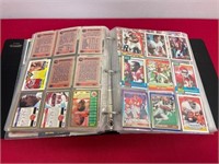 PARTIAL BINDER OF NFL TRADING CARDS