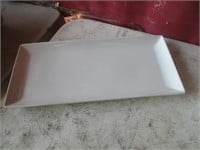 Bid X 11:  New White Rectangle 15" Plate Restaura