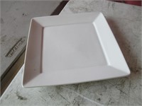 Bid X 10:  New White Square 10.25"  Plate Restaur