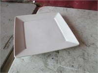 Bid X 10:  New White Square 10.25"  Plate Restaur