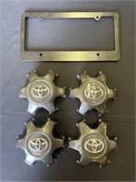 Toyota Tacoma Black Center Wheel Caps