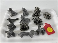 (12) Product Sale Pewter Animals 1990-2001