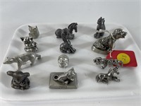 (12) Product Sale Pewter Animals 2013-2016